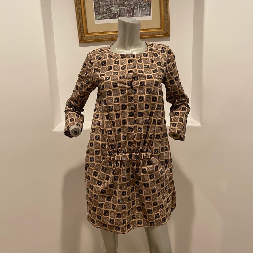 Hoss INTROPIA Quarter Sleeve Multi Printed Tunic Dress Mini EUR 36 Casual Summer